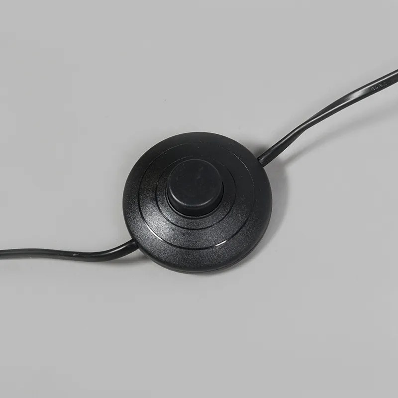 Lampada da terra moderna nera con LED regolabile - Trax