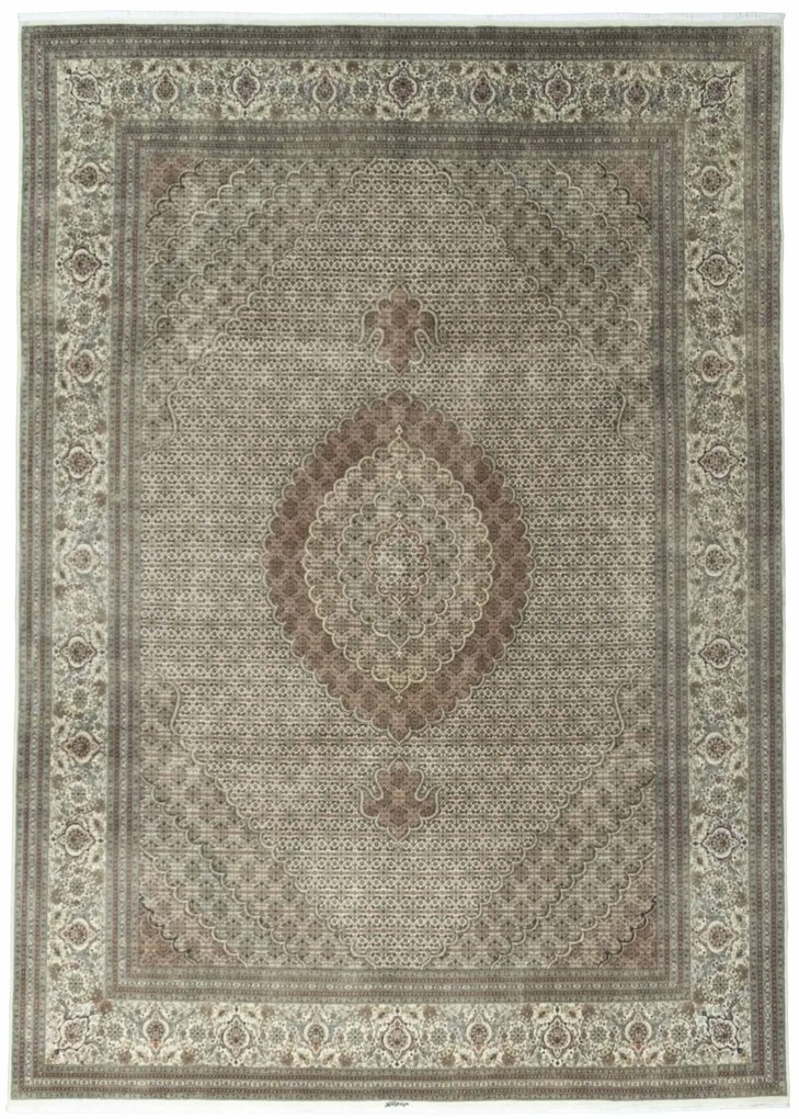 Tabriz Tappeto persiano 250x350 Beige (Iran) Annodato A Mano