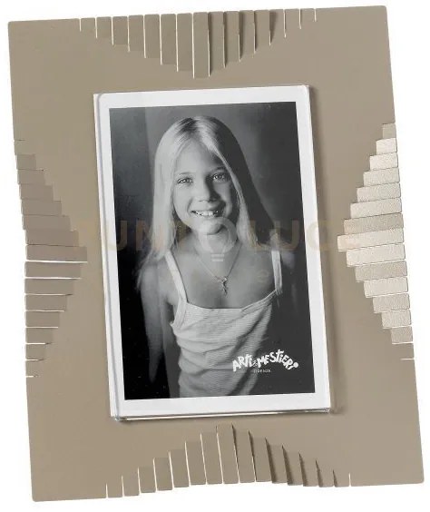 Portafoto di design riviera grande sabbia in ferro e polimetilmetac...