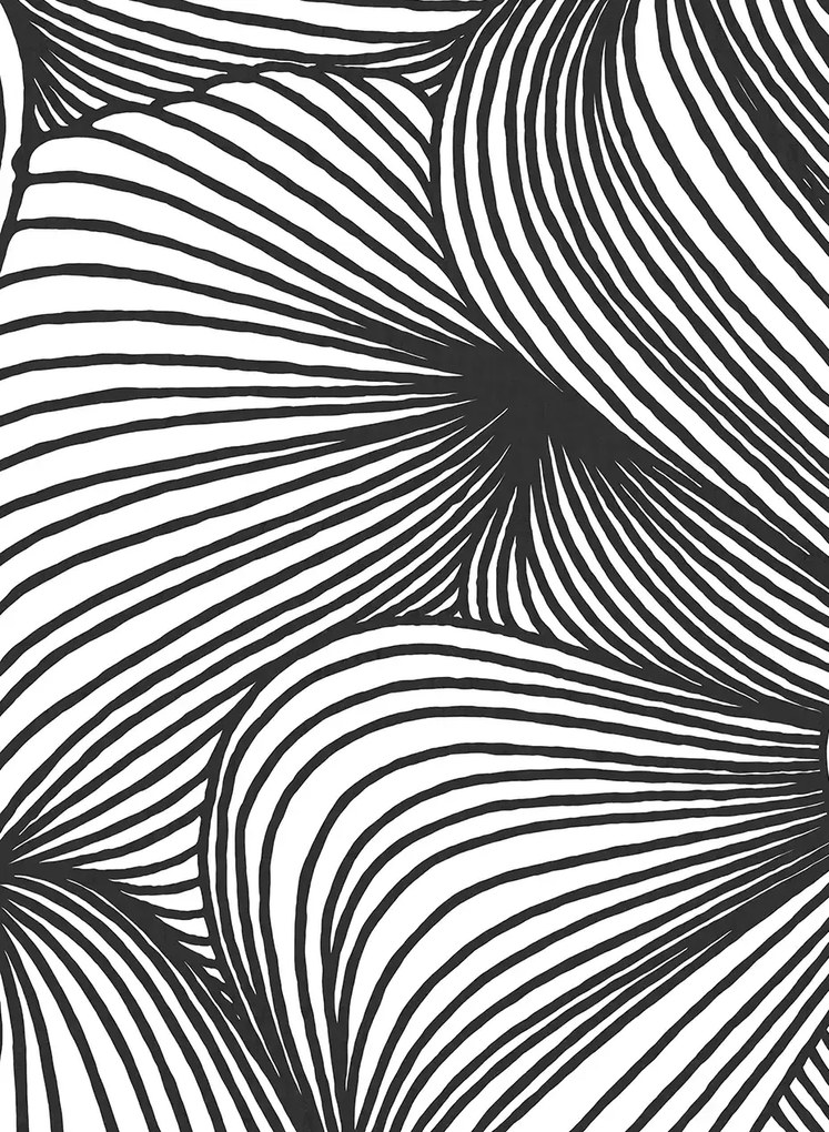 Rebel Walls Carta da parati panoramica Opulence Lines - Graphite