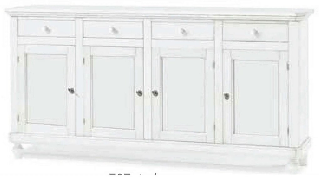 CHRISTOPHER - credenza in legno cm 196 x 43 x 98 h