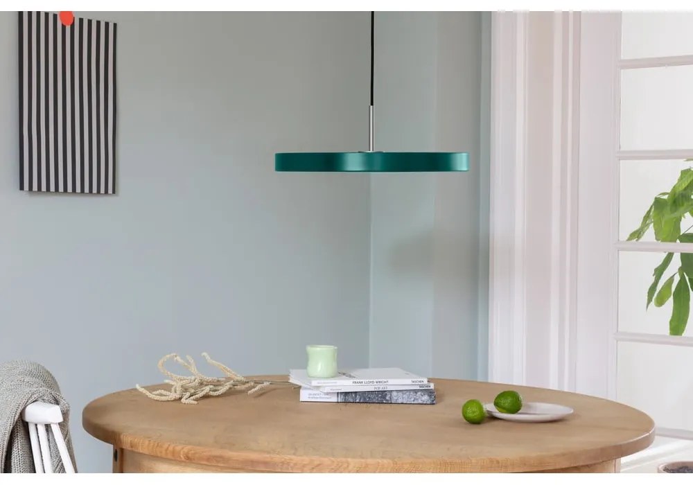 Lampada a sospensione LED verde scuro con paralume in metallo ø 43 cm Asteria Medium - UMAGE