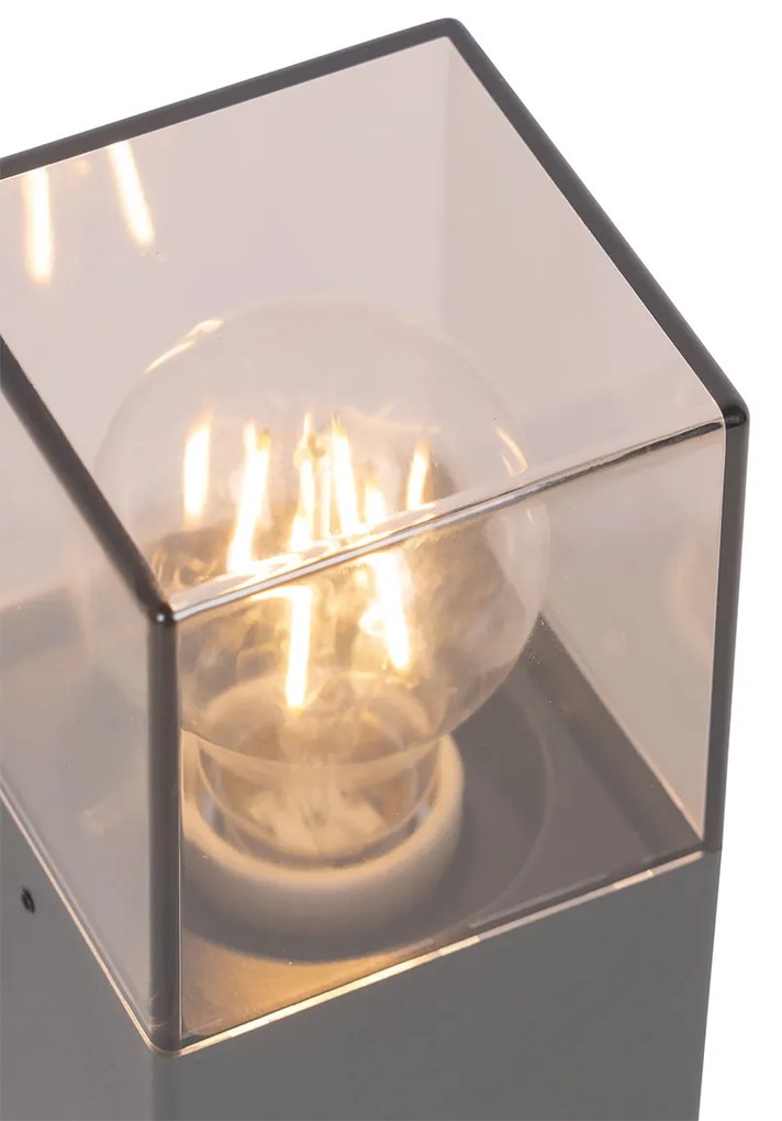 Lampada da terra per esterni moderna 30 cm grigio scuro IP44 - Denmark