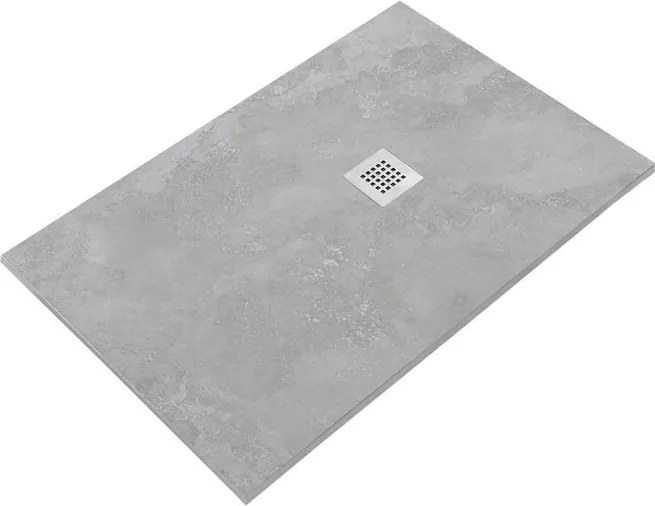 Piatto doccia SANYCCES in resina STRATO Lithos Grey grigio L 70 x L 100 cm