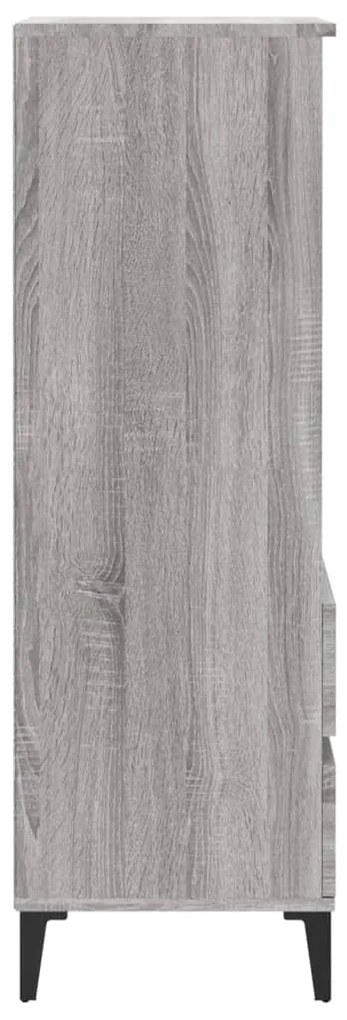 Credenza grigio sonoma 40x36x110 cm in legno multistrato