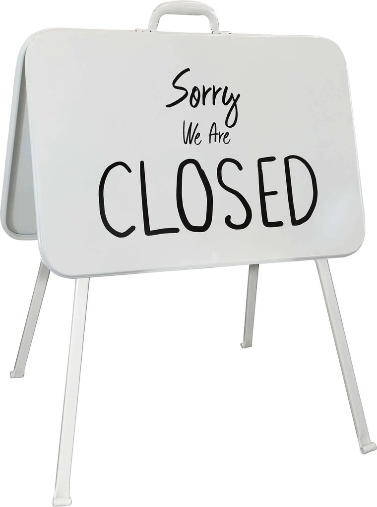 DOMINIC - cartello open close in acciaio