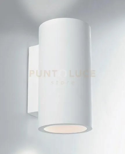 Applique a parete banjie tubolare bianca 2 luci attacco gu10 12x2x2...