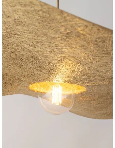 Lampadario a sospensione con filo KAPELLO 1xE27/60W/230V diametro 55 cm oro