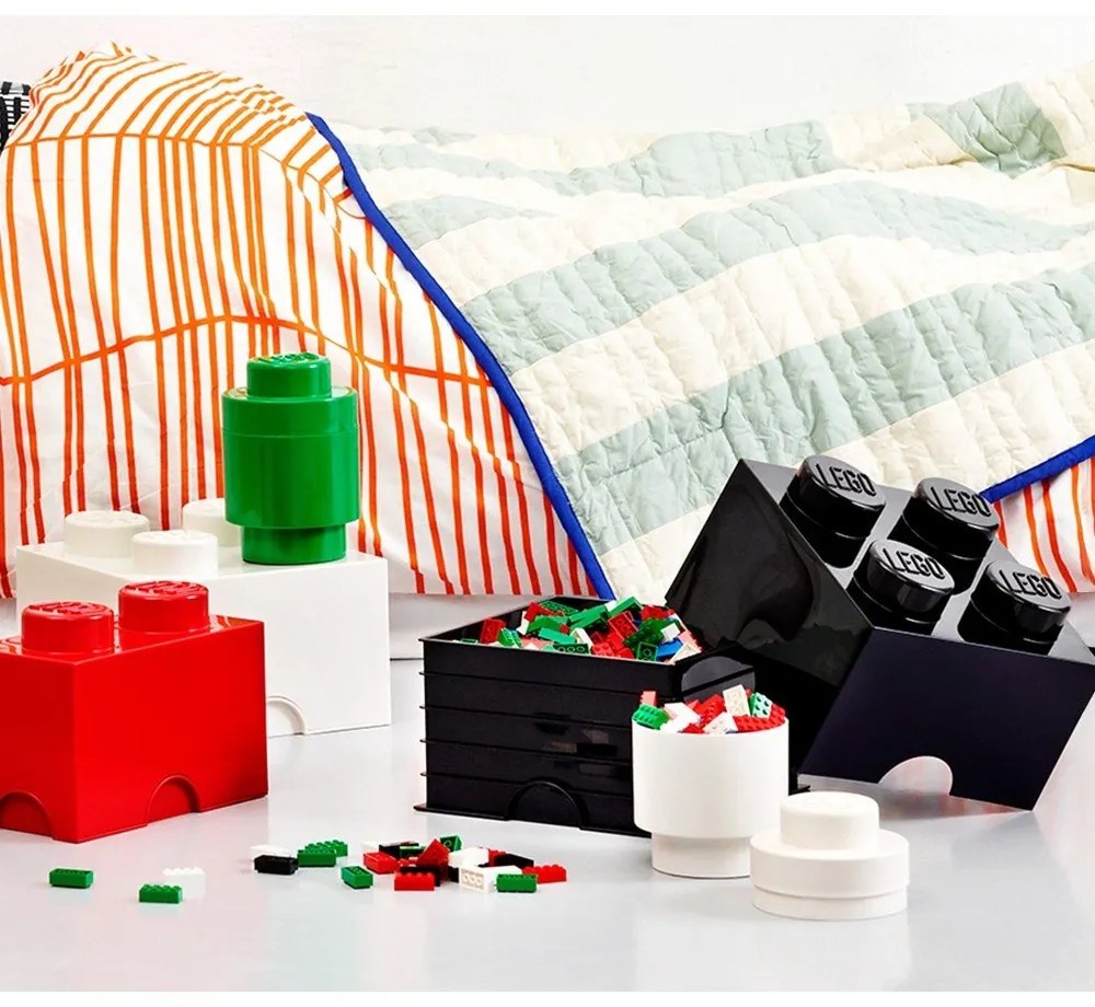 Scatola portaoggetti nera quadrata - LEGO®