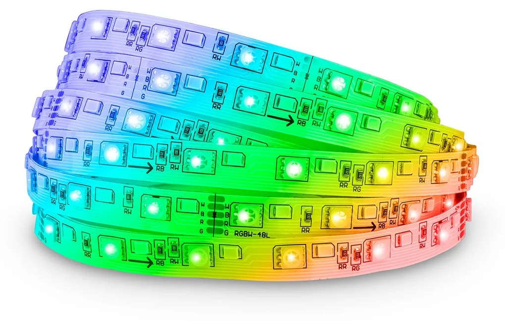 Striscia Led Ecoline Plastica Bianco Led Integrato 36W 5Mt