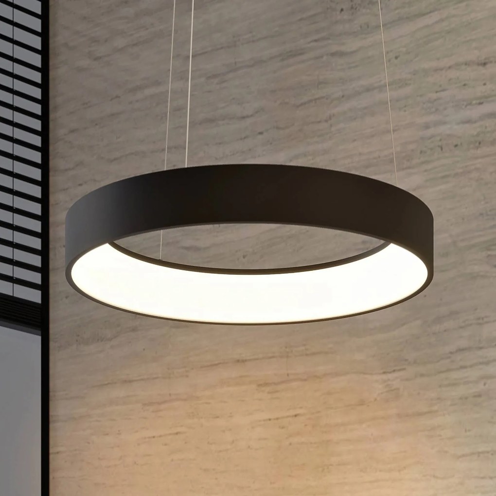 Lampada LED a sospensione Arcchio Aleksi, Ø 60 cm, rotonda, nero