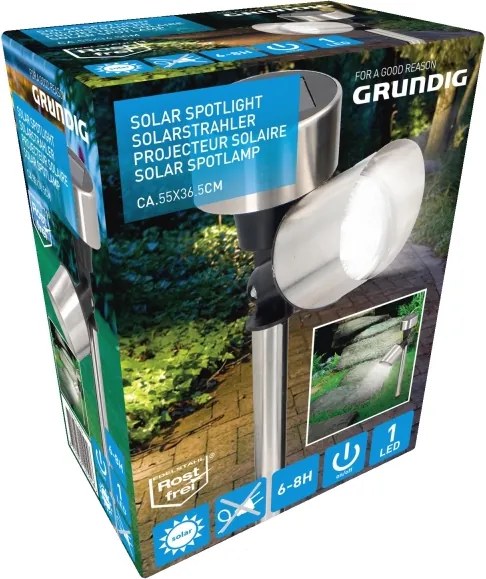 Grundig - Lampada solare LED 1,2V 40 mAh