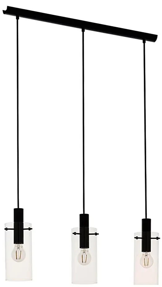 Eglo 97367 - Lampadario a sospensione con filo MONTEFINO 3xE27/60W/230V