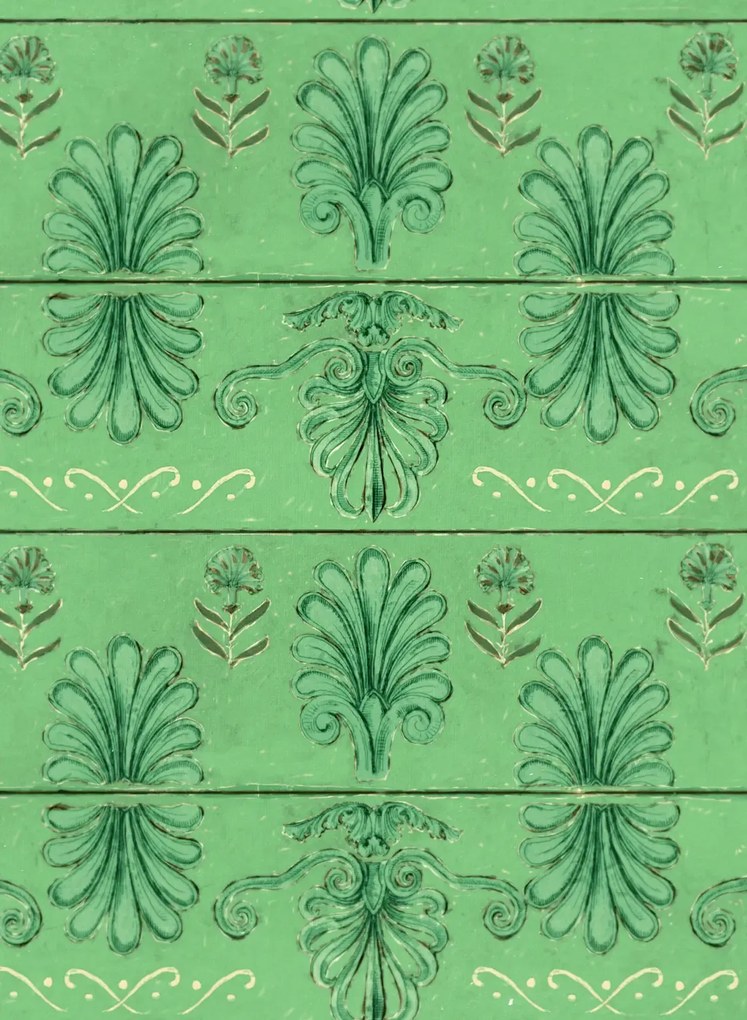 Mindthegap Carta da parati Mykonos Villa Motif - Island Green