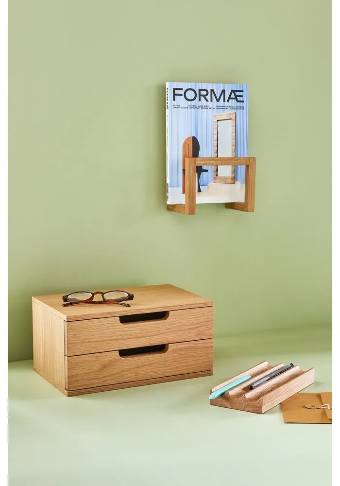 Organizer in legno per la cancelleria Wave - Hübsch