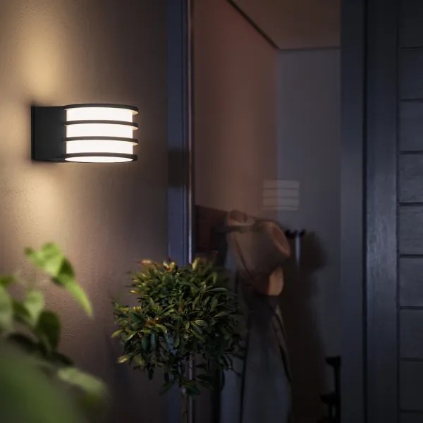 Philips - Lampada da parete esterna LED RGB dimmerabile Hue LUCCA 1xE27/8,1W/230V IP44