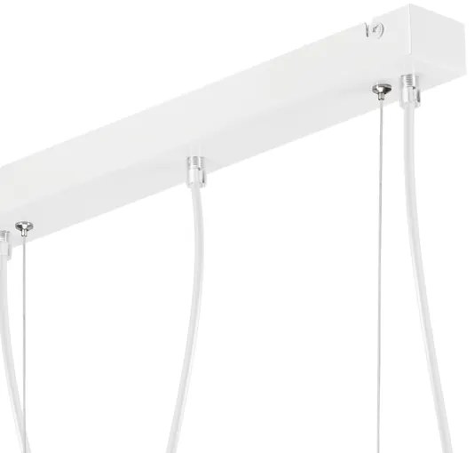 Lampadario su corda TARO 3xE27/60W/230V bianco