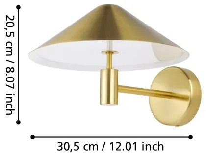 Eglo 390273 - Applique a LED PARAGUAY LED/12W/230V 3000K oro