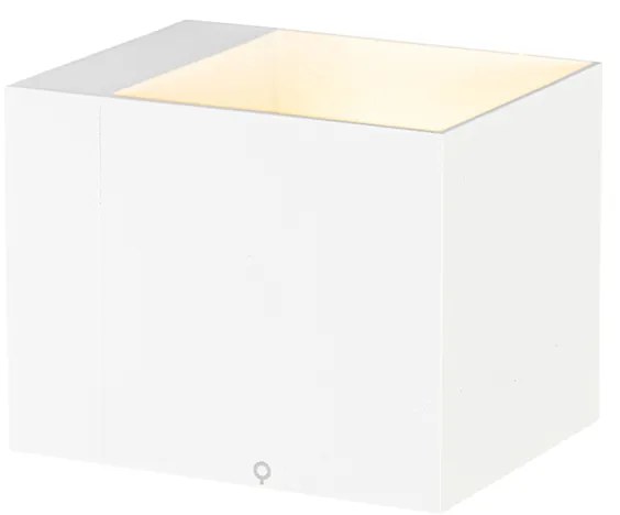 Applique a parete bianca con LED e dimmer touch ricaricabile - Joris
