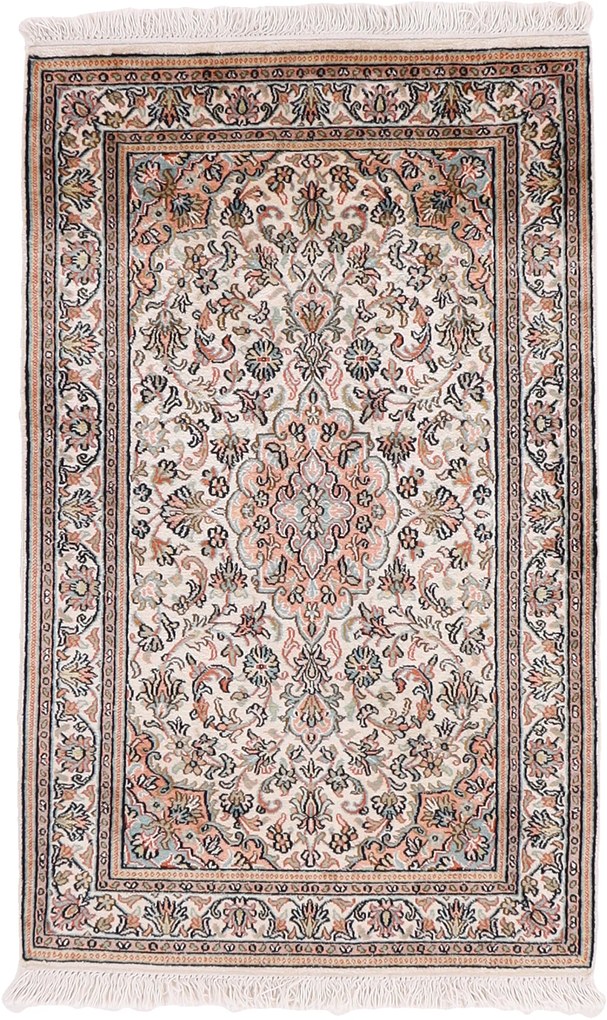 Cashmere Silk Tappeto 100x60 (Iran) Annodato A Mano