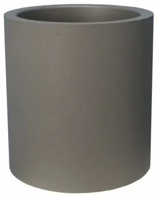 Vaso Riviera Ø 40 cm Grigio Plastica Rotondo