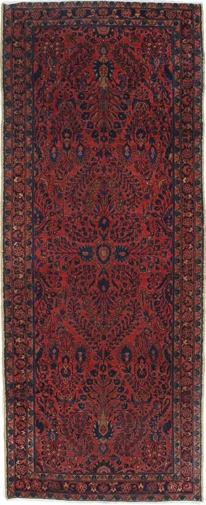Sarouk Tappeto persiano 200x80 Rosso (Iran) Annodato A Mano