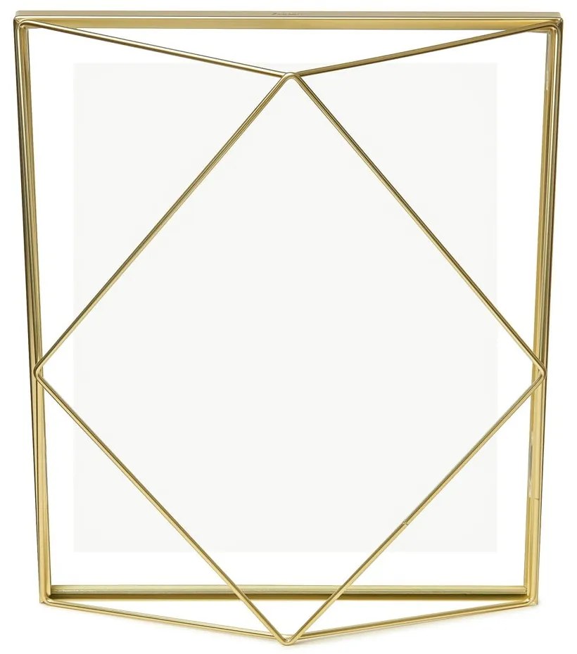 Cornice da appoggio/parete in metallo color oro 25x30 cm Prisma - Umbra