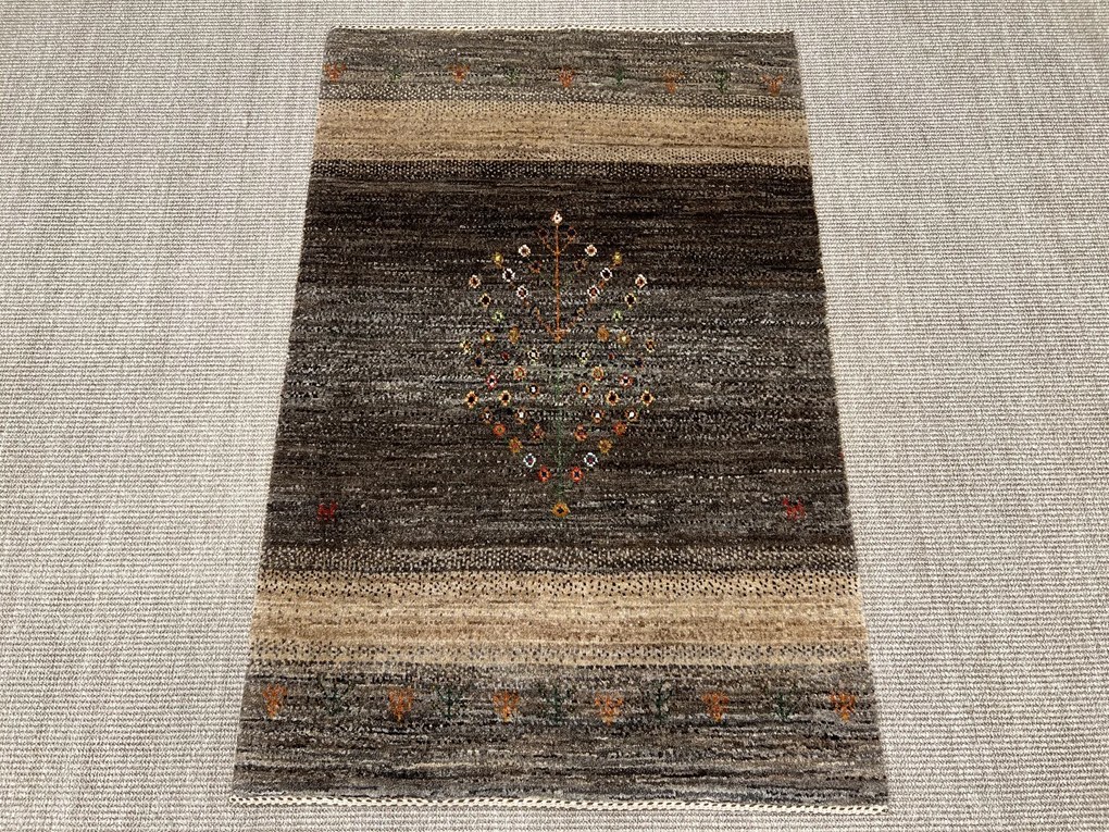 Loribaft Tappeto 80 x 120 Grigio (Iran) Annodato A Mano