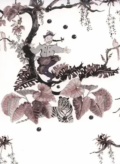 Ailanto Carta da parati Juggler - Quietly Enchanting