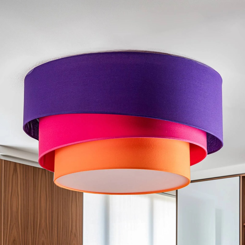 Euluna Trio Max Coperta, Ø60cm, viola/rosa/arancione