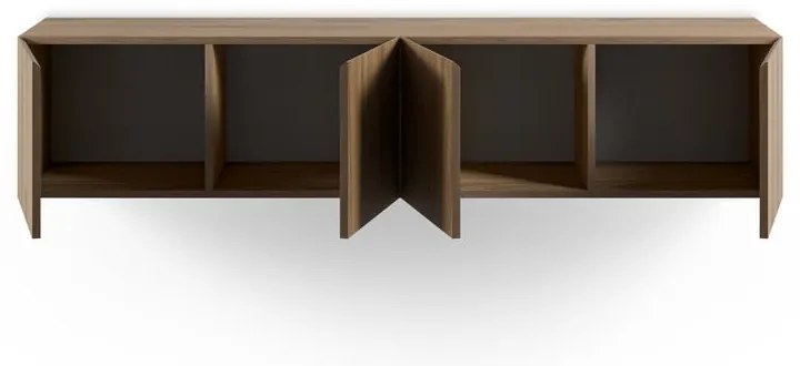 Mobile TV di colore naturale con effetto rovere 180x38x35 cm Daroca – Marckeric