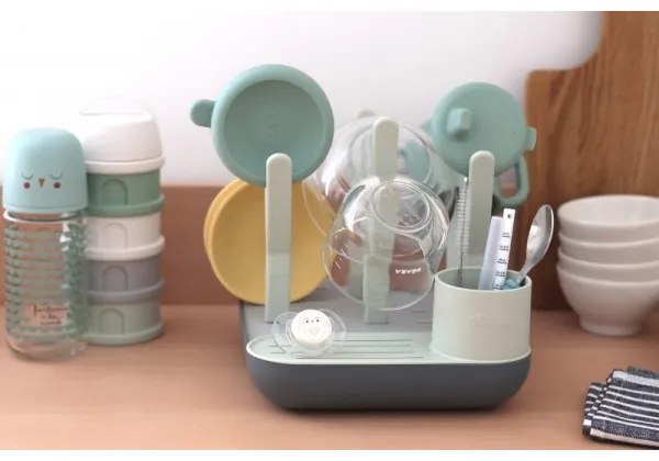 Beaba - Stendibottiglie verde/grigio