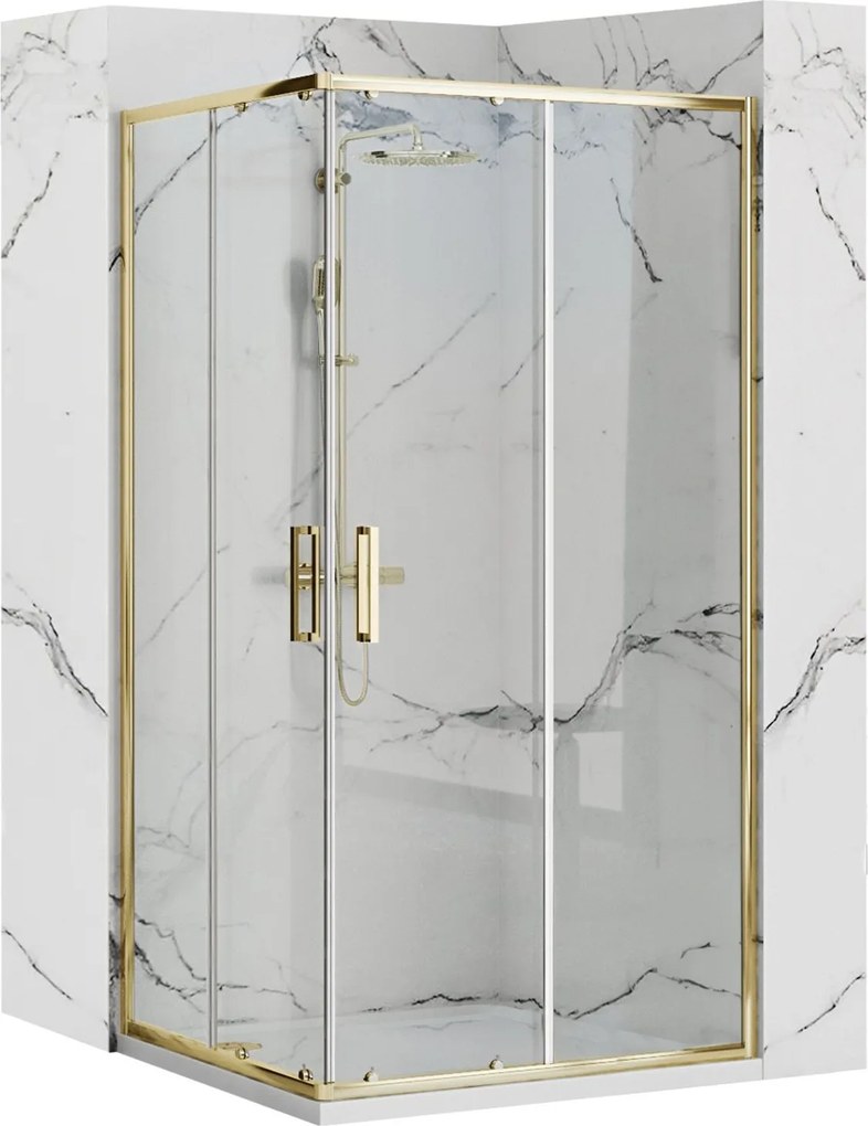 Cabina doccia Rea Punto 80x100 Gold