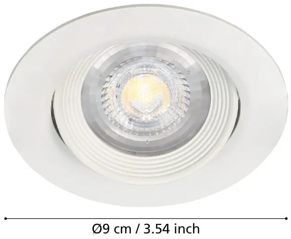 Eglo 32896 - Set di 3 faretti da incasso SARTIANO LED/5W/230V