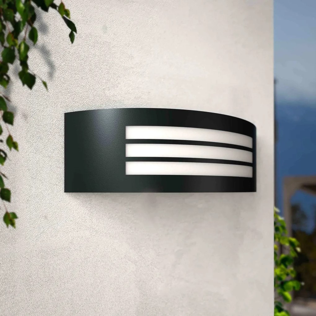 Applique Nera E27 IP54 da Esterno Antiabbagliamento - Serie SHELL