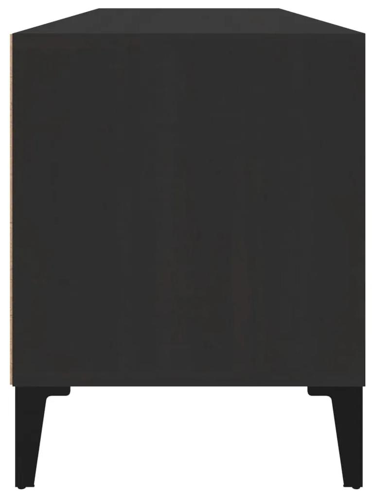 Mobile Porta TV Nero 100x34,5x44,5 cm in Legno Multistrato