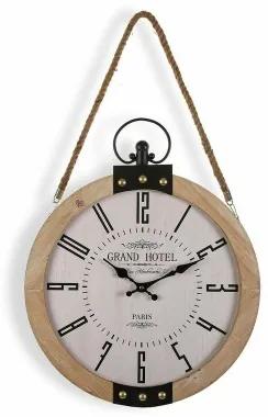 Orologio da Parete Grand Hotel Versa BL Legno MDF (40 x 6,5 x 47 cm)