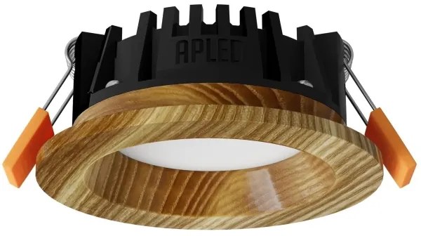 APLED - Lampada LED RONDO WOODLINE LED/3W/230V 4000K diametro 9 cm cenere legno solido