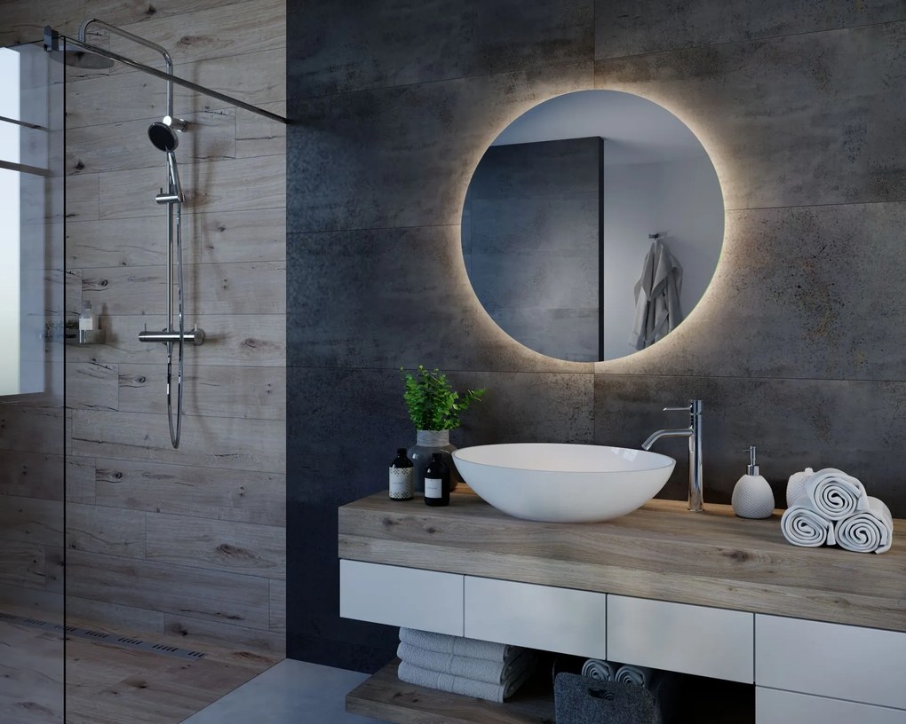 Specchio rotondo con illuminazione LED C3