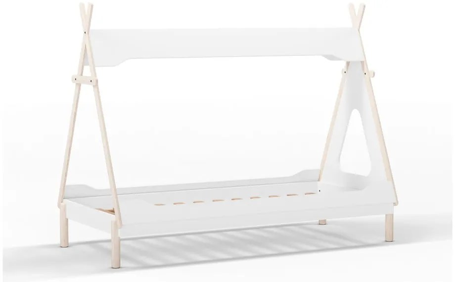 Letto per bambini in legno di pino bianco 90x190 cm Nora - Marckeric