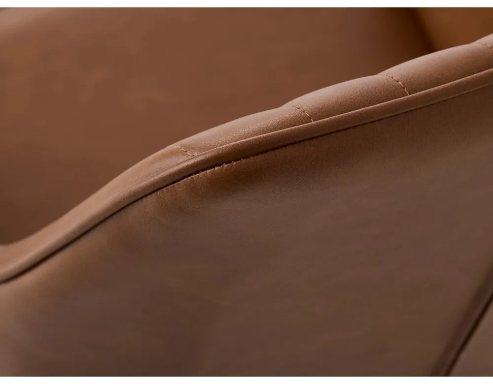 Set di sedie da pranzo marrone in imbottito con braccioli 2 pz Nolan Stripe – Unique Furniture