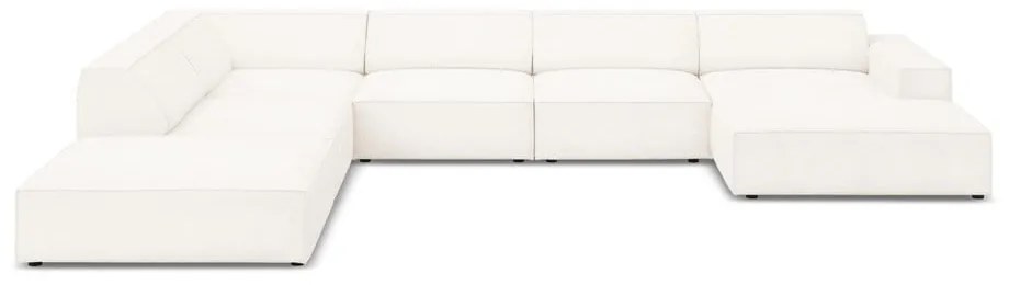 Divano angolare beige in tessuto bouclé (angolo sinistro) Jodie - Micadoni Home