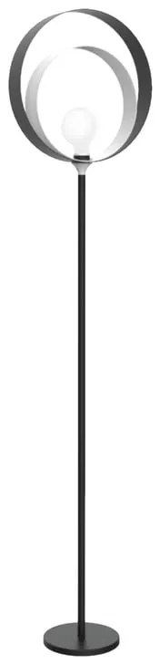 Lampada da terra Nucleo in acciaio, H 180 cm, E27 MAX42W LUMICOM