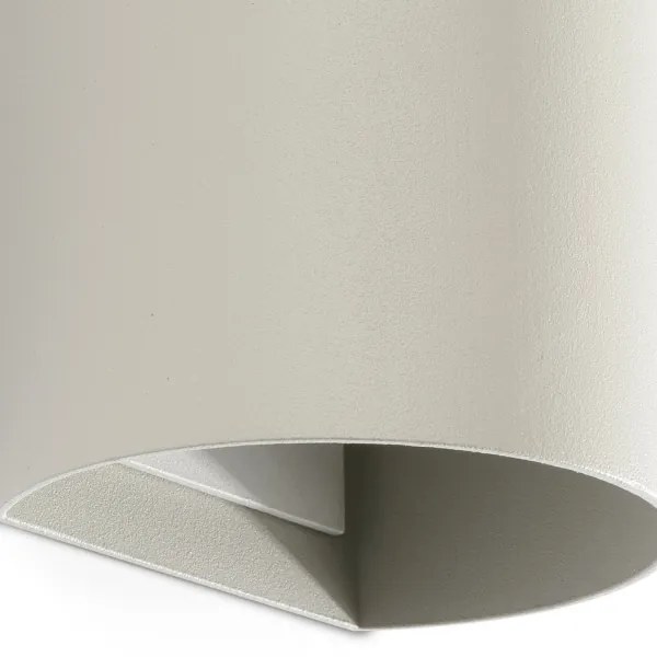 FARO 40540 - Applique SOLE 2xGU10/8W/230V grigio arrotondato