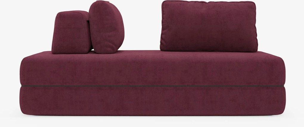 Rift divano letto matrimoniale 2 posti e 3 posti con schienali mobili - materasso alto 24 cm e memory foam in tessuto smacchiabile T31