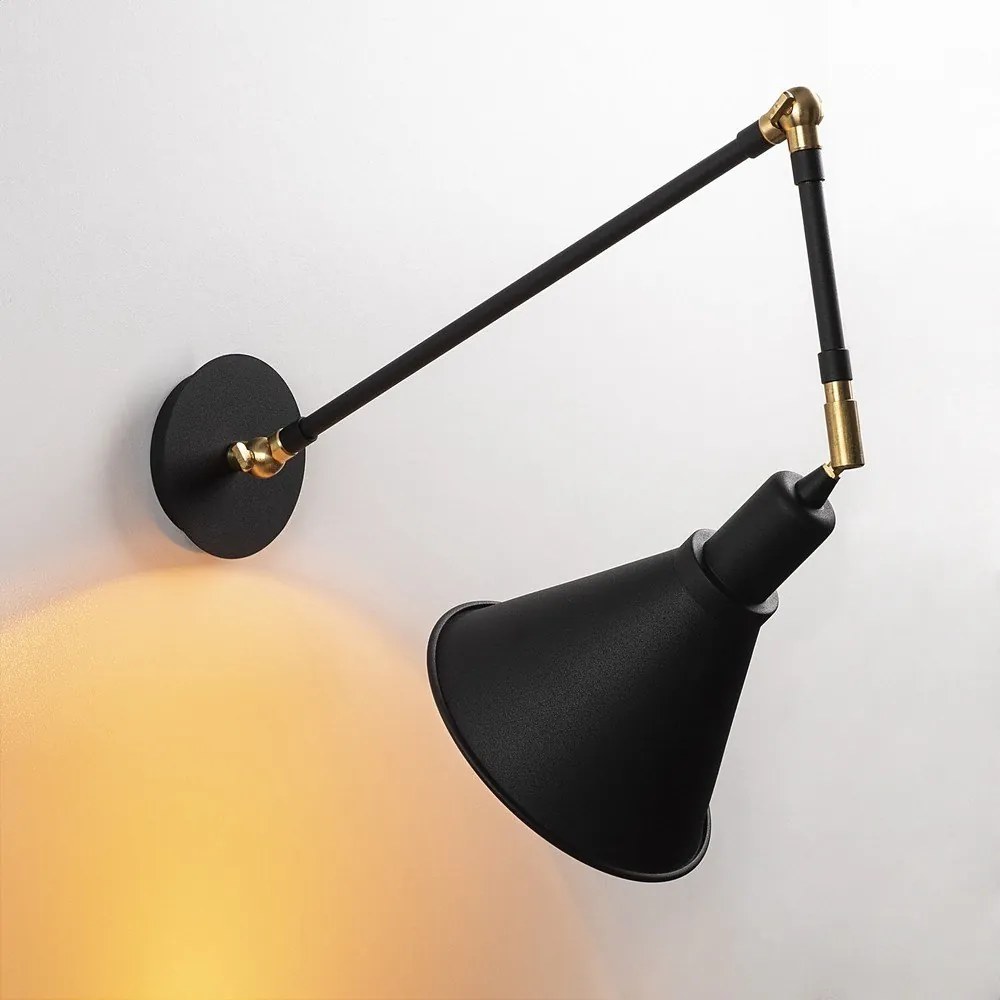 Lampada da parete nera Berceste – Opviq lights