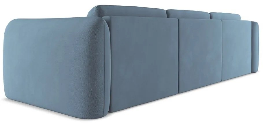 Divano angolare azzurro (con penisola a sinistra) Hoku – Makamii