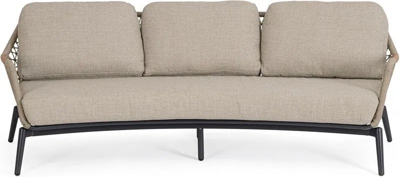 Divano da giardino marrone chiaro in acacia massiccia Eulero – Bizzotto