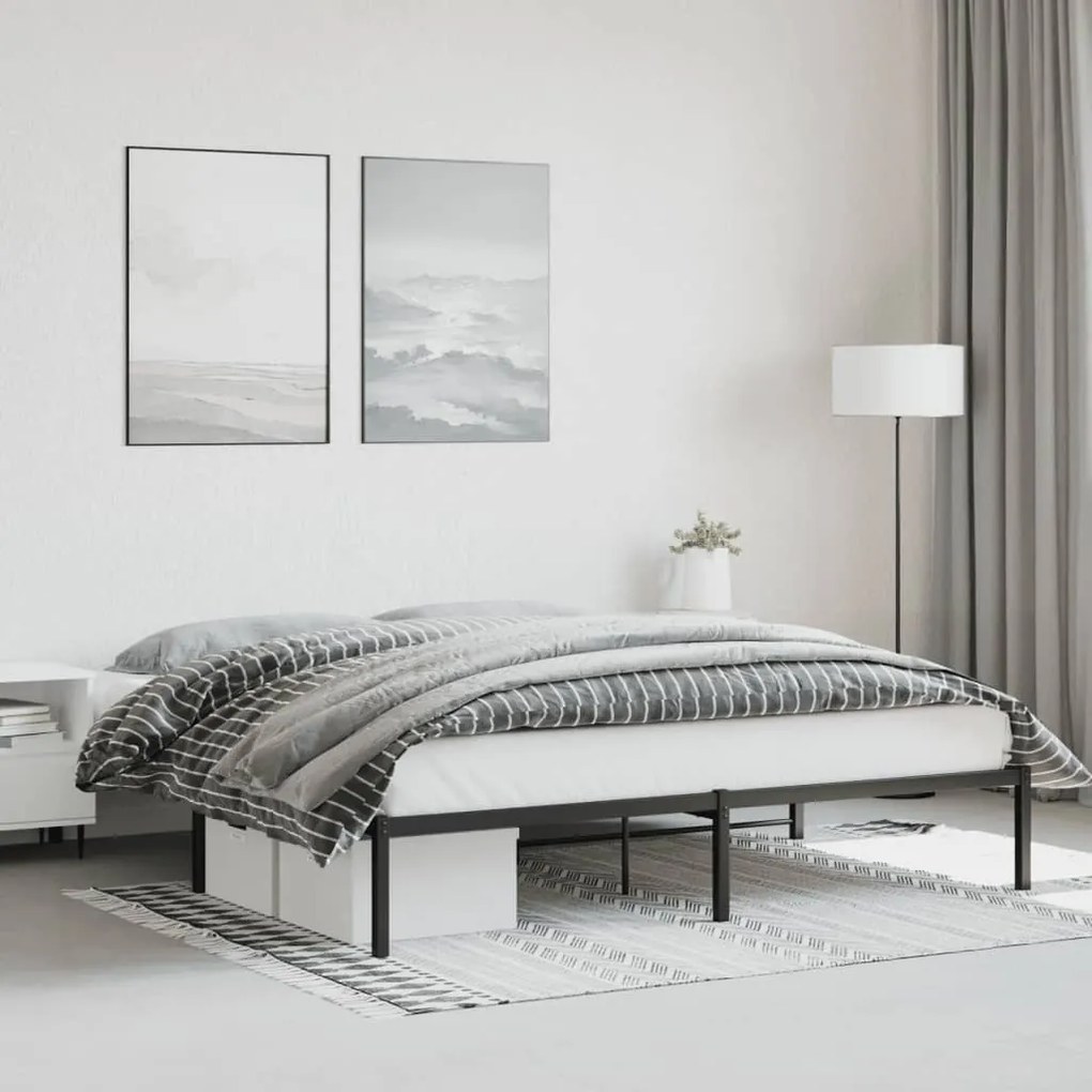 Giroletto Metallo Nero 180x200 Cm /