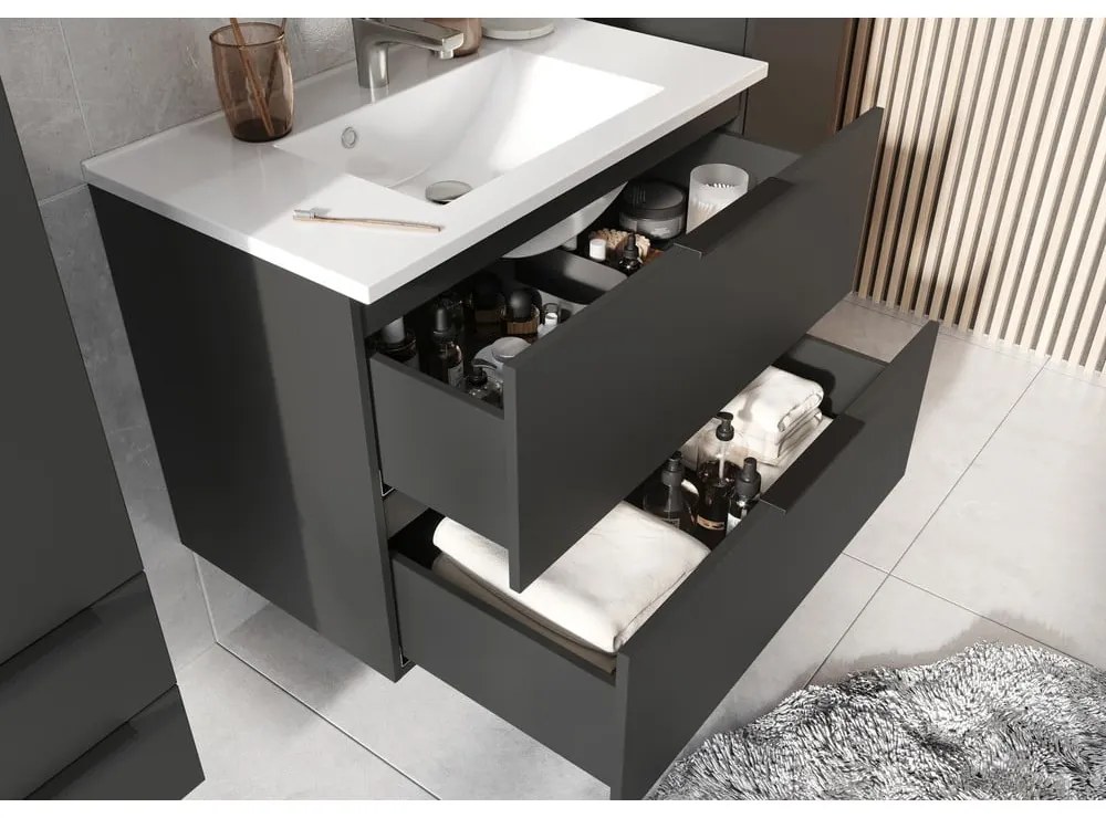 Set da bagno antracite Crandon - Germania